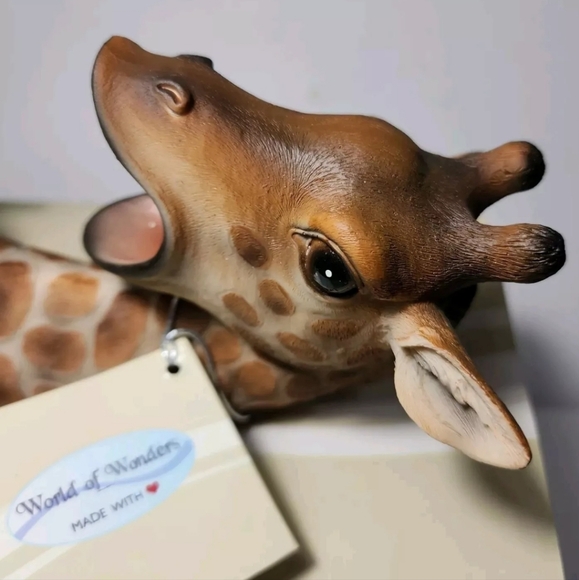 New Giraffe Wine Bottle Holder Display In Box Safari Tall Drink DWK Home Decor - Picture 3 of 8